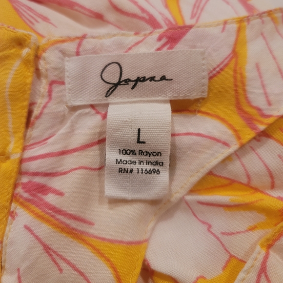 Japna Women's Tropical Floral Maxi Dress Size L - Picture 7 of 7